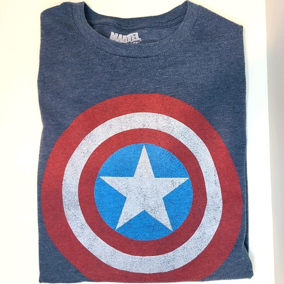 🍉 Captain America Marvel Comics Shirt XXL - Picture 2 of 5